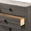 Avantika - Faux Marble Top Rustic Dresser - Gray / Marble / Oak - Image 4