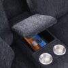 Lily - Sectional Sofa With Ottoman - Black - Image 6