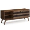 Clarkson - Low TV Stand - Rustic Natural Aged Brown - Image 2