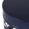 Delight - Powder Coated Iron End Table, (Set of 2) - Navy Blue - Image 8