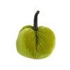 Velvet Weighted Pumpkin With Resin Stem Apple, Pumpkin Ornament Decor For Holiday Harvest Festival Fall Festival & Thanksgiving (Set of 2) - Green - Image 8