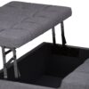 Harrison - Coffee Table Storage Ottoman - Slate Gray - Image 7