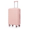 Set 3 Pieces 20" / 24" / 28" Abs Spinner Wheel Luggage, Matching Color, With Combination Lock - Pink - Image 25