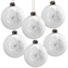 Christmas Ball Ornaments, Decorative Hanging Ball Christmas Tree Ornaments For Holiday Decorations (Set of 6) - White - Image 2