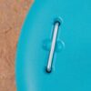 Stylish Round Wheelie - Umbrella Base With Stainless Steel Holder - Teal Concrete - Image 6