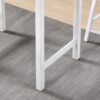 3 Pieces Counter Set Hanging Stool Easy To Clean For Small Space - Antique White / Sandstone - Image 5