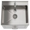 Cardinal - Laundry Cabinet With Faucet And Stainless Steel Sink - White - Image 3