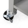 Contemporary Kitchen Cart With Wheels - Gray - Image 14