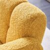 31.10" Wide Boucle Upholstered Accent Chair - Yellow - Image 11