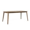 Acacia Wood Dining Table 8 Person Outdoor Table, Farmhouse Furniture For Patio, Garden, Backyard - Light Brown - Image 6