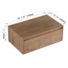 Contemporary 30" Bathroom Cabinet With Soft Close Drawer In Excluding Sink - Imitative Oak - Image 3