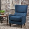 Hi-Back Quentin Sofa Chair, Living Room, Study And Bedroom - Navy Blue - Image 3