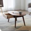 Capsule Centre Low Table With Drawers, Coffee Table - Natural - Image 5