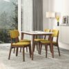 Carlos - Solid Back Side Chair (Set of 2) - Dark Yellow - Image 6