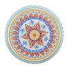 Ruby - Mosaic Style Side Table With Ceramic Tile And Iron Frame - Teal - Image 6