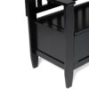 Brooklyn - Entryway Storage Bench - Black - Image 3
