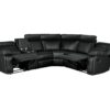 Home Theater Seating Manual Recliner With Cup Holder, Hide - Away Storage Reclining Sofa For Living Room, Home Theater - Black - Image 9