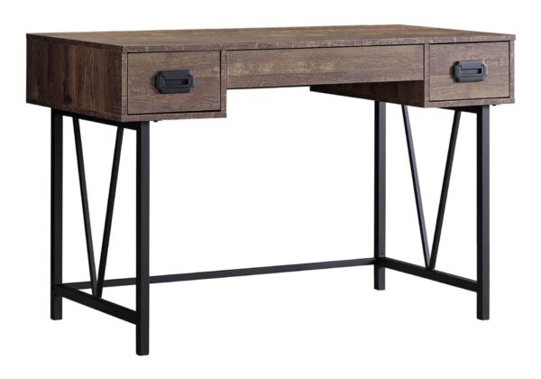 Computer Desk For Home Office, Laptop, Storage Drawers, Transitional - Brown