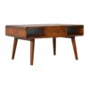 Curved Coffee Table - Chestnut - Image 4