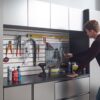 Nova - Series Garage Cabinet Set B With Soft Closing Mechanism And Water Resistant - Metallic Gray - Image 2
