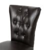 Bar Stools, Upholstered Barstools Armless (Set of 2) - Brown - Image 11