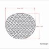 Nisi - Round Knitted Outdoor / Indoor Pouf - Light Gray - Image 6