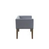 Accent Bench With Low Back And Flared Arms - Slate Blue - Image 5