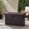 Custer - Rectangular Fire Pit 50, 000 Btu Magnesium Oxide - Brown - Image 5
