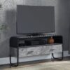 Raziela - TV Stand - Concrete Gray / Black - Image 6