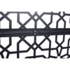 Outdoor & Indoor Privacy Screen Metal Privacy Screen Freestanding Decorative Privacy Screen Steel - Black - Image 11