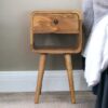 Mini Curve Lower Nightstand - Oak - Image 10