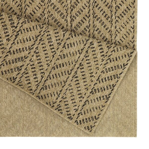 Earth - 2'7" X 7'3" Indoor, Outdoor Area Rug - Natural / Black