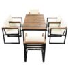 7 Pieces Outdoor Dining Set Patio Dining Table And Chair Set With And Removable Cushions For Patio, Backyard, Garden - Beige - Image 22