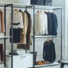 Fiona - Freestanding Walk In Closet System With Metal Frame Melamine - White - Image 4