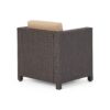 Modern Outdoor Club Chair With Removable Cushions - Brown / Beige - Image 9