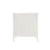 3 Drawer Cabinet With Hollow Carved 3 Drawer Dresser Storage Chest With Metal Handles For Entryway Living Room Bedroom - Beige - Image 17