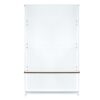 Modern Hall Tree With Entryway Bench, 3 Shelves And Drawers, Wide Hall Tree With Storage Bench For Hallway - White - Image 11