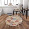 Rabbit - Washable Non - Slip Round Rug - Ivory Multi - Image 4