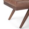 Pierce - Mid Century Ottoman Bench - Distressed Umber Brown - Image 5