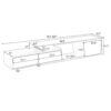 Modern, Minimalist Rectangle Extendable TV Stand, TV Cabinet With 2 Drawers And 1 Cabinet For Living Room, Up To 100" - Black - Image 20