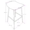 Dafney - Counter Height Stool (Set of 2) - Distressed Charcoal Gray - Image 3