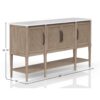 Cement Topped Server With Cane Insets - Sand - Image 5