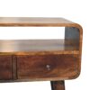 Mini Curved Console, 2 Drawer - Natural - Image 8