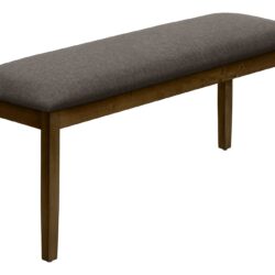 Bench, Rectangular, Upholstered, Dining Room, Entryway, Versatile Use - Brown