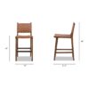 Andre - Counter Stool With Back - Pecan Brown - Image 13