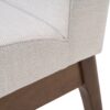 Contemporary Fabric Dining Chairs (Set of 2) - Light Beige / Walnut - Image 10