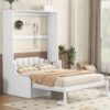Queen Size Murphy Space Saving Wall Bed With Cushion - White - Image 11