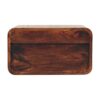 Curved Wall Mounted Bedside Table - Walnut - Image 4