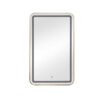 Rectangle Medicine Cabinet Mirror Bathroom Mirror With Storage Wall Mounted Medicine Mirror Cabinet With LED - Gold - Image 11