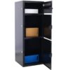 Large Steel Freestanding Floor Parcel Package Drop With Locking Letterbox Drop Mail Box With Multi Compartments - Black - Image 7